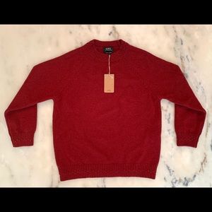 A.P.C Wicklow sweater - Rouge Fonce